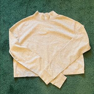 Nike Women’s mock neck grey long sleeve with rhinestone embellishment